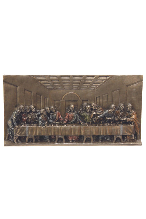 Bronze Last Supper Wall Plaque