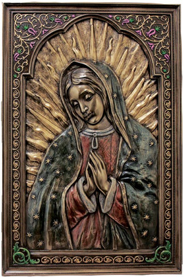 Our Lady of Guadalupe Florentine Wall Plaque 