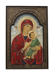 Our Lady of Perpetual Help Wall Plaque (bronze, pewter or color)