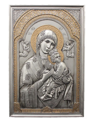 Our Lady of Perpetual Help Wall Plaque (bronze, pewter or color)