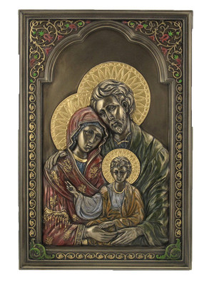A Holy Family Wall Plaque