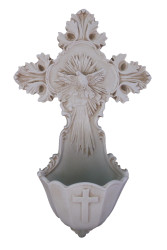 Ornate Holy Spirit Holy Water Font 