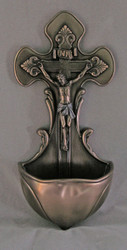 Crucifixion Font (bronze finish)