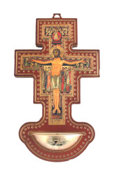 San Damian Cross Holy Water Font