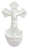 White Crucifixion Holy Water Font
