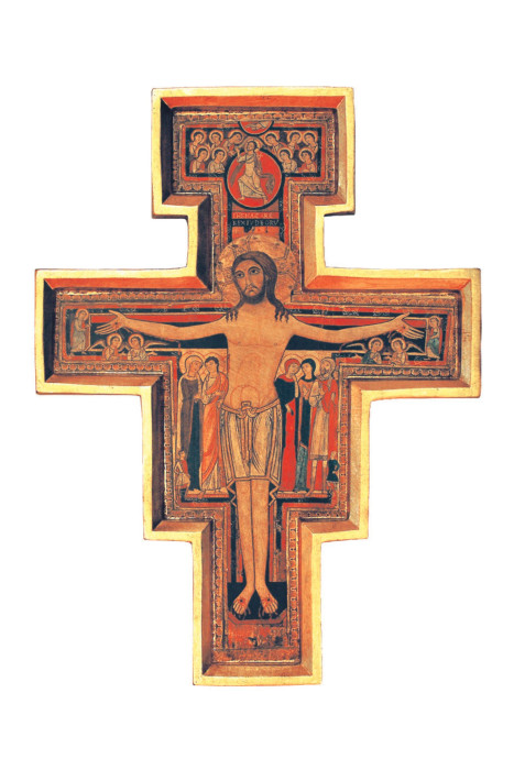 San Damian Wall Cross with Raised Frame