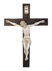 15" Alabaster Crucifix