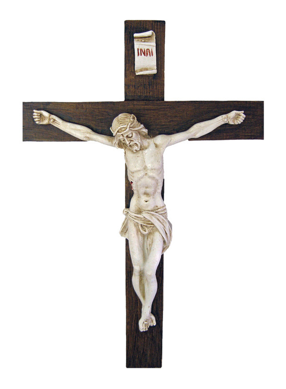 15" Alabaster Crucifix