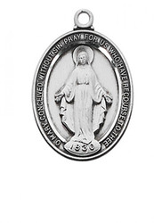 STERLING SILVER MIRACULOUS MEDAL