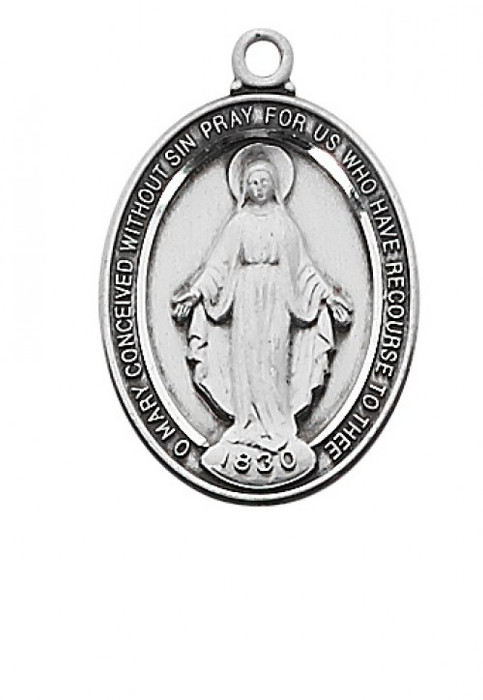 STERLING SILVER MIRACULOUS MEDAL