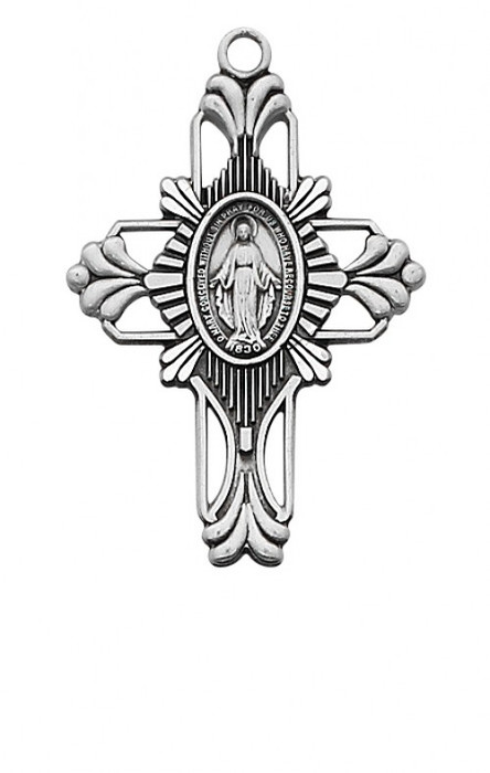 STERLING SILVER MIRACULOUS CROSS