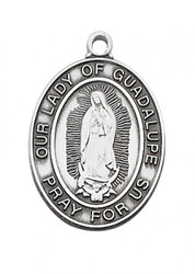 STERLING SILVER GUADALUPE MEDAL