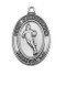 STERLING SILVER ST. CHRISTOPHER BASKETBALL MEDAL