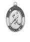STERLING SILVER ST. CHRISTOPHER HOCKEY MEDAL