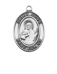 STERLING SILVER ST. JUDE MEDAL