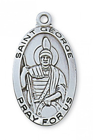 STERLING SILVER ST. GEORGE MEDAL