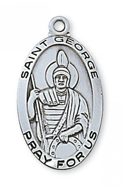 STERLING SILVER ST. GEORGE MEDAL