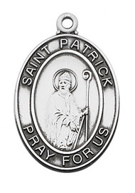 STERLING SILVER ST. PATRICK MEDAL