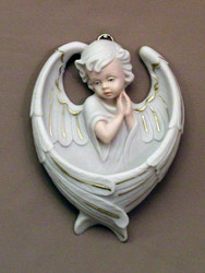 Guardian Angel Holy Water Font - Made in Italy