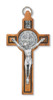 ST. BENEDICT ITALIAN CRUCIFIX OLIVE WOOD 3"