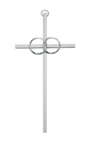 WEDDING CROSS SILVER 8" 71-44800