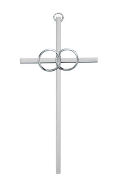 WEDDING CROSS SILVER 8" 71-44800