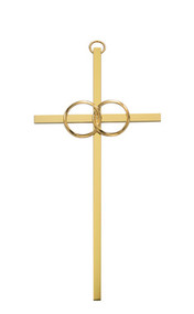 WEDDING CROSS GOLD 8" 71-44801