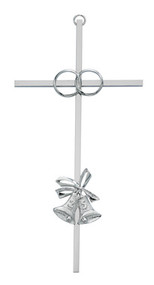 25TH ANNIVERSARY CROSS SILVER 8" 71-44825