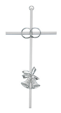 25TH ANNIVERSARY CROSS SILVER 8" 71-44825