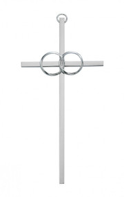 WEDDING CROSS SILVER 10" 71-51000