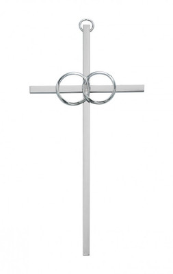 WEDDING CROSS SILVER 10" 71-51000