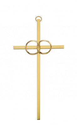 WEDDING CROSS GOLD 10" 71-51001