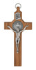 6" Walnut First Communion Wall Crucifix