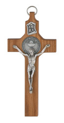 6" Walnut First Communion Wall Crucifix