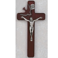 CHERRY STAINED HOLY SPIRIT 8" CRUCIFIX 77-21