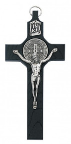 ST. BENEDICT BLACK 6-1/4" CRUCIFIX 80-143