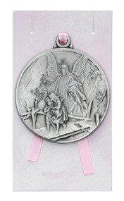 CHILDREN'S GUARDIAN ANGEL CRIB MEDAL 