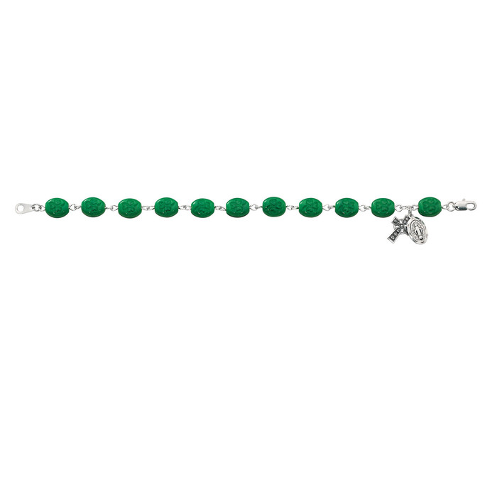 Shamrock Rosary Bracelet