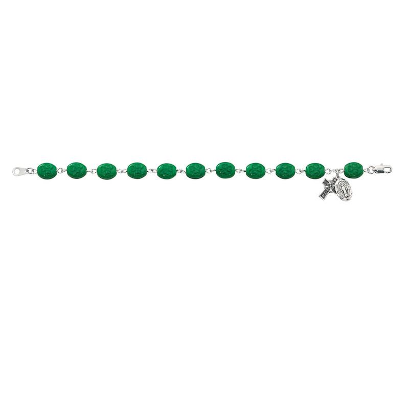 Shamrock Rosary Bracelet