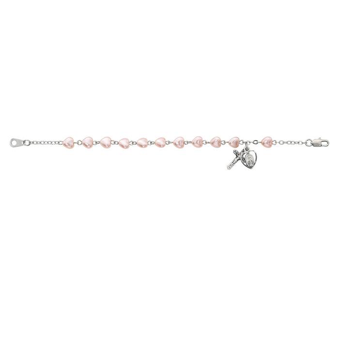 Youth Heart Rosary Bracelet
