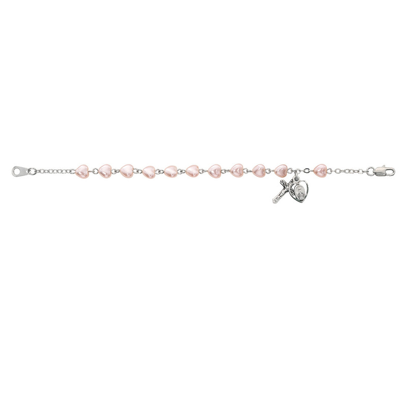 Youth Heart Rosary Bracelet
