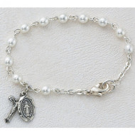 BABY BRACELET GLASS PEARL 4MM BR177