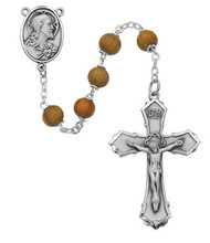 OLIVE WOOD ROSARY 7MM 126DF