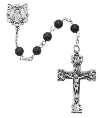 BLACK ONYX ROSARY 6MM 164ASF