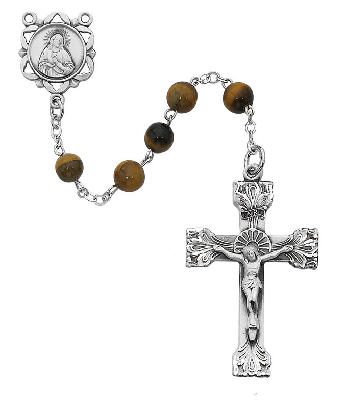Genuine Tiger Eye Rosary