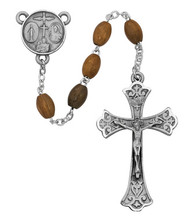 OLIVE WOOD ROSARY 5X6MM 172DF