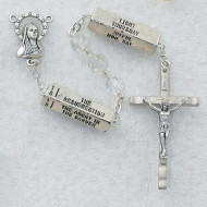 "MYSTERY" CRYSTAL AURORA IMPORTED ROSARY 7MM 258R