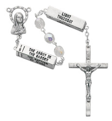 Crystal Rosary with the Holy Mysteries