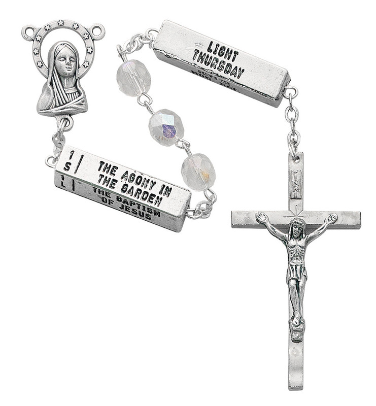Crystal Rosary with the Holy Mysteries