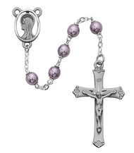 PEARL AMETHYST ROSARY 7MM 417SF
